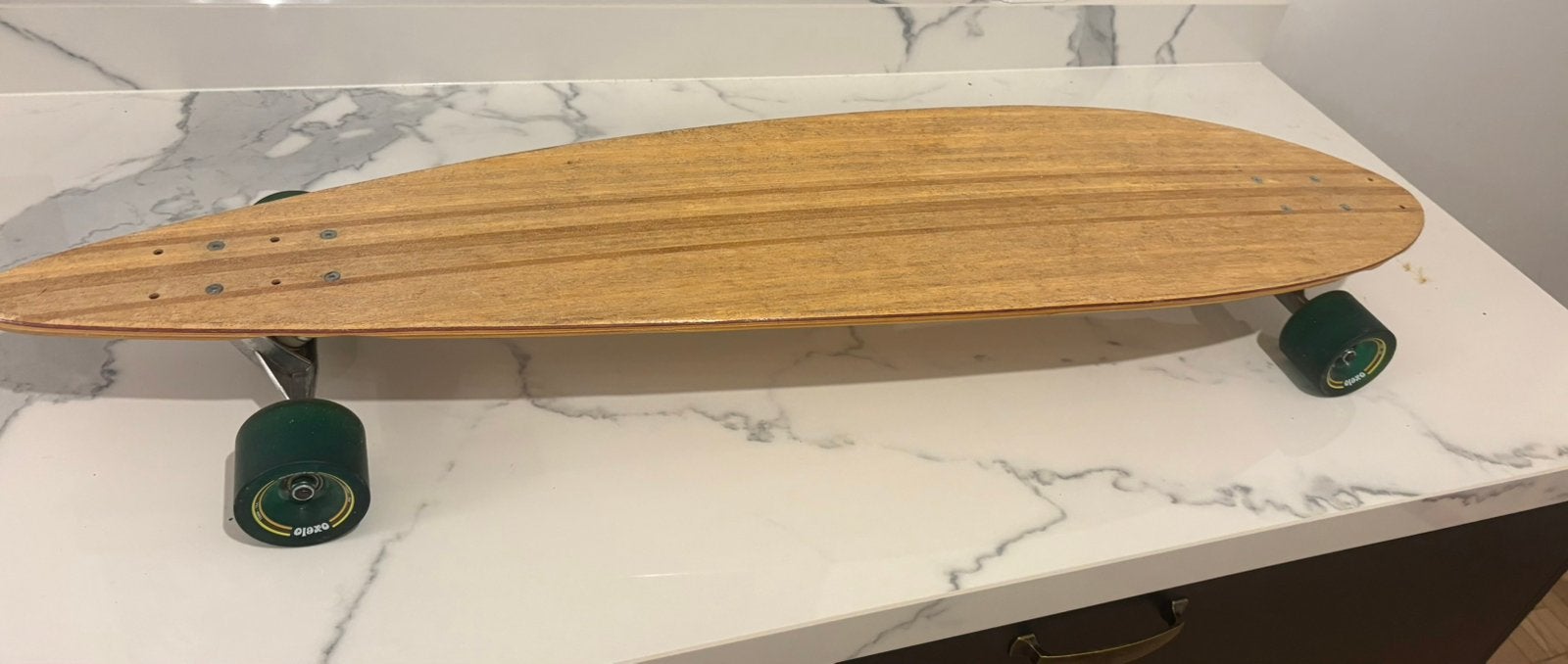 Skateboard longskate pintail oxelo:rij het leven op wieltjes, Sports & Fitness, Enlèvement, Neuf, Skateboard, Longboard