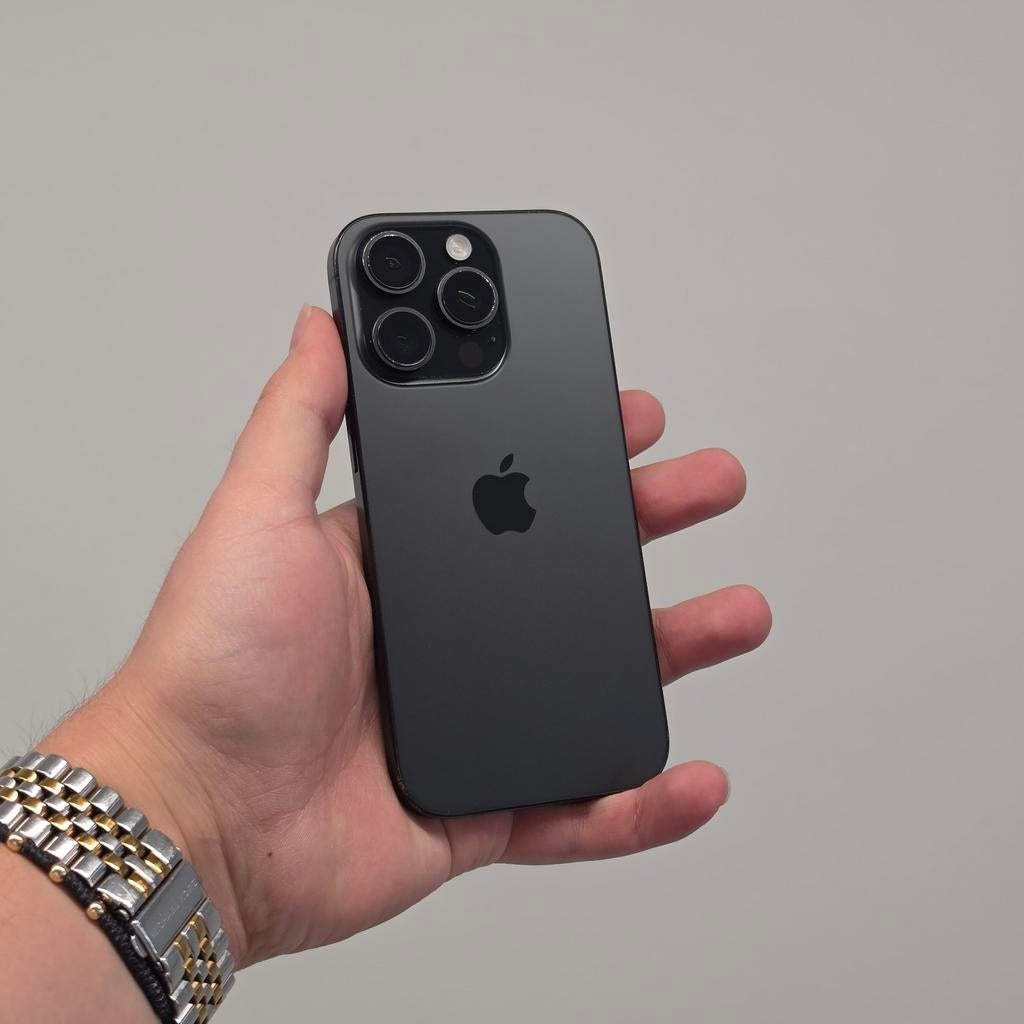 IPHONE 16 PRO 5G 128GB BLACK TITANIUM, Ophalen, IPhone 16 Pro, Zwart