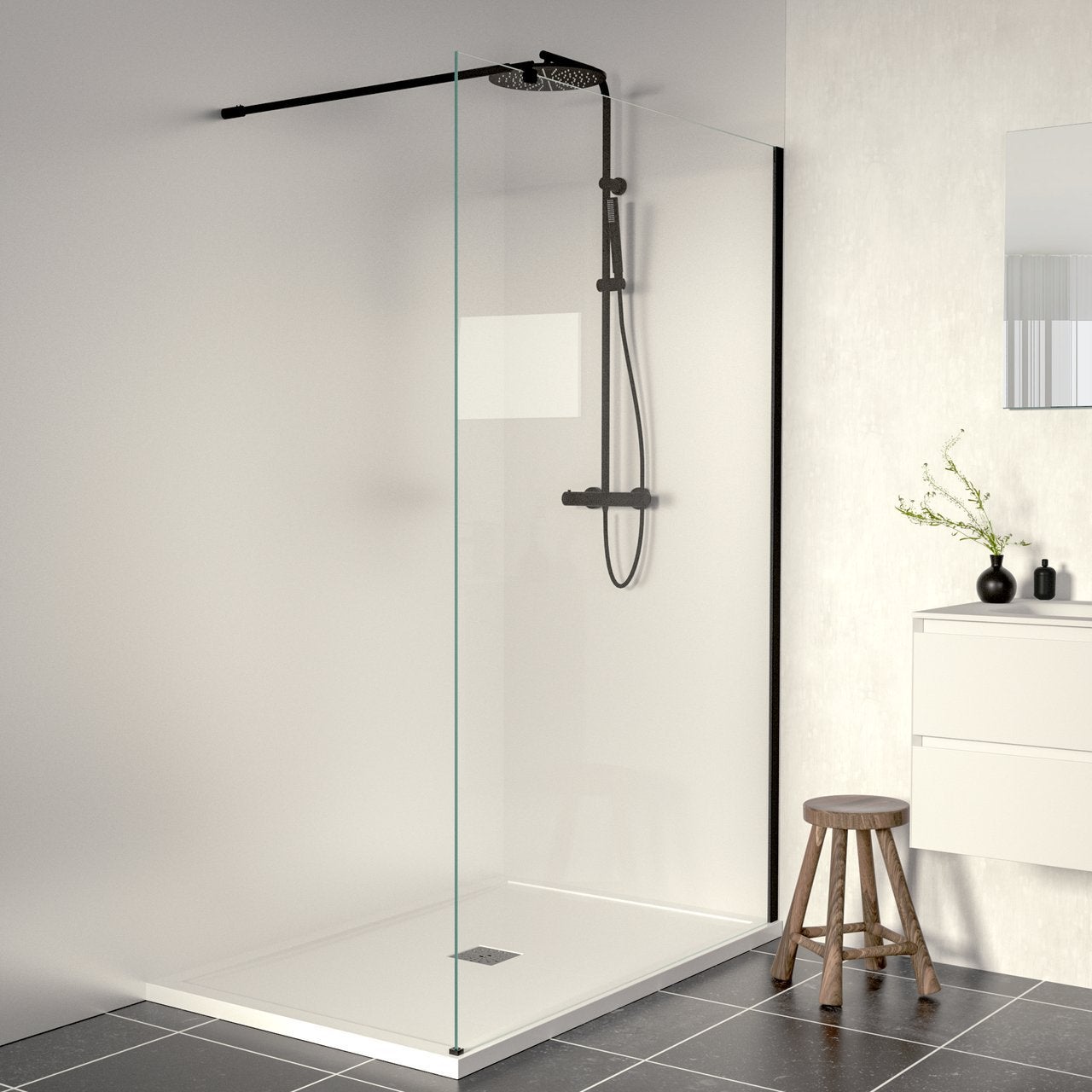 Linie walk-in douchewand 120 x 200 cm, Bricolage & Construction, Enlèvement, Neuf, Verre, Douche