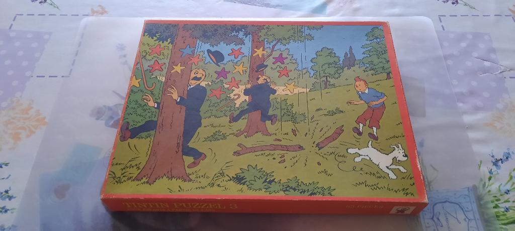 zeer oude complete puzzel van Kuifje / TINTIN, Ophalen of Verzenden, Kuifje, Zo goed als nieuw, Gebruiksvoorwerp