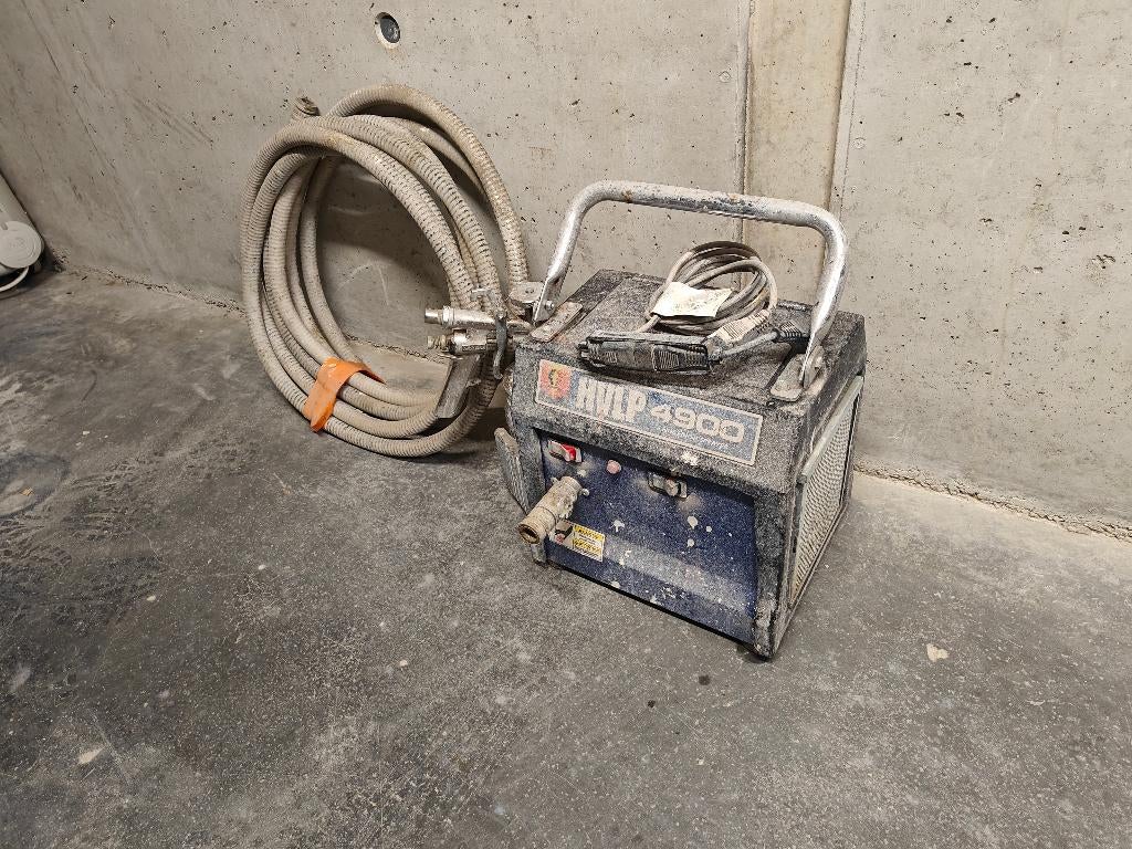 Verfspuitmachine, Ophalen