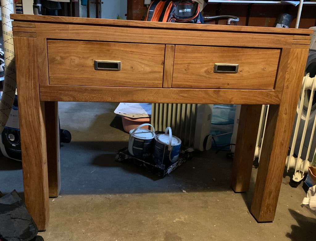 Meuble Console, Maison & Meubles, Tables | Dessertes, Enlèvement, Comme neuf, Teck