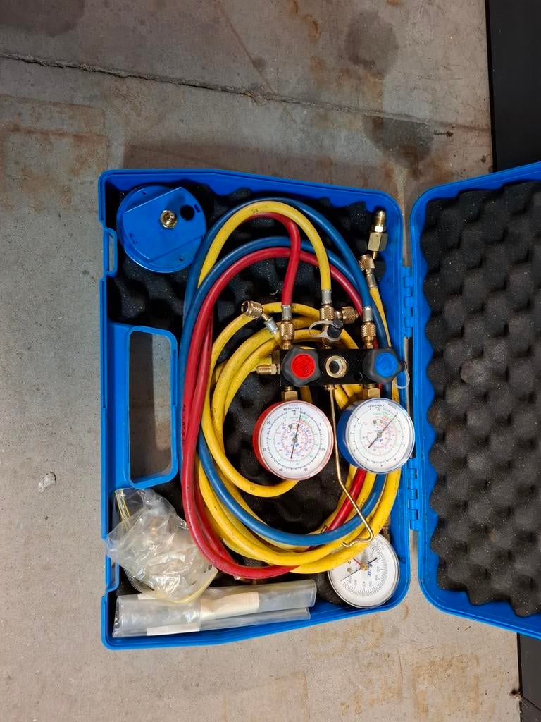 Airco vulset manometers Professioneel, Ophalen