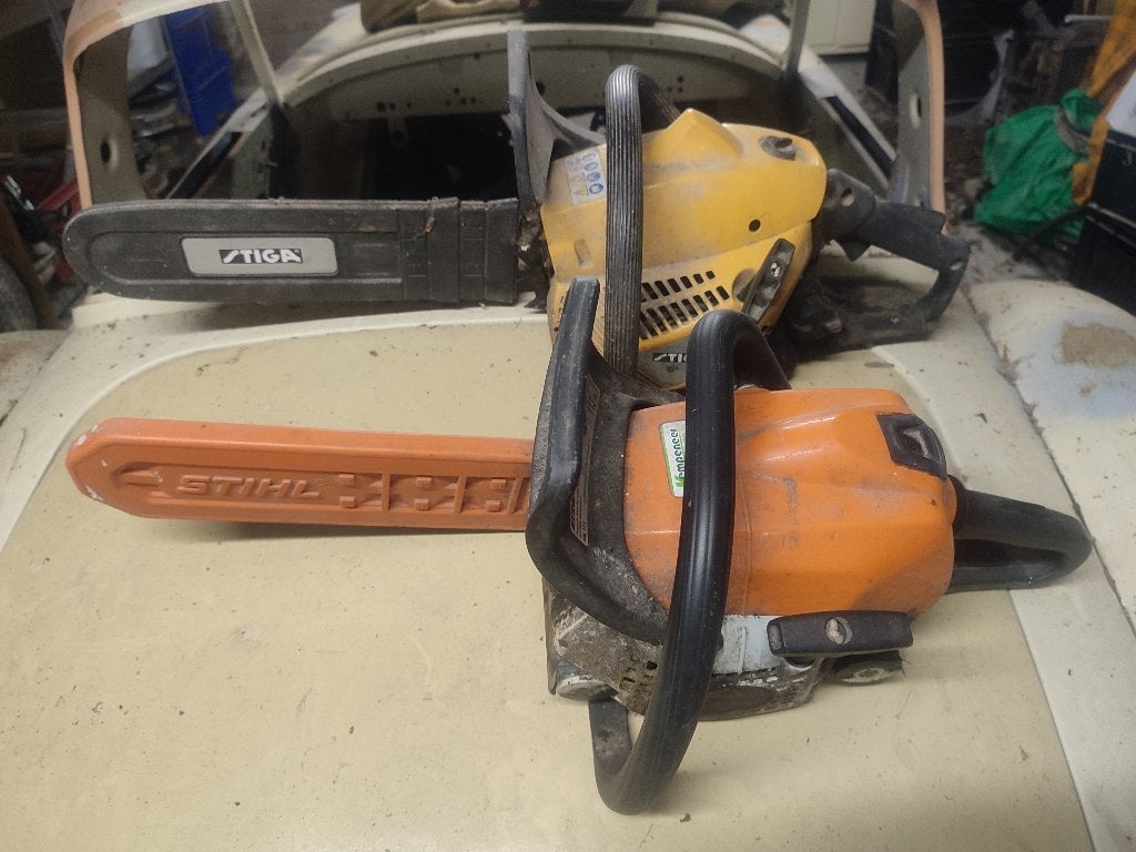 Kettingzagen voor nazicht, Enlèvement, Utilisé, Tronçonneuse, Stihl