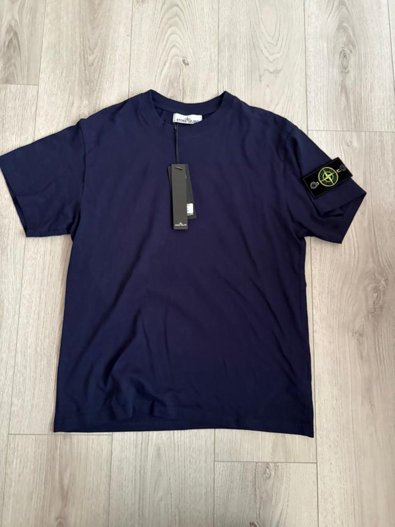 T-shirt Stone Island, Enlèvement, Comme neuf, Taille 52/54 (L), Bleu
