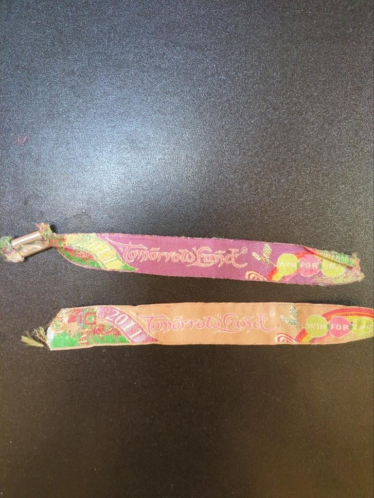 2 armbanden Tomorrowland 2011, Ophalen of Verzenden