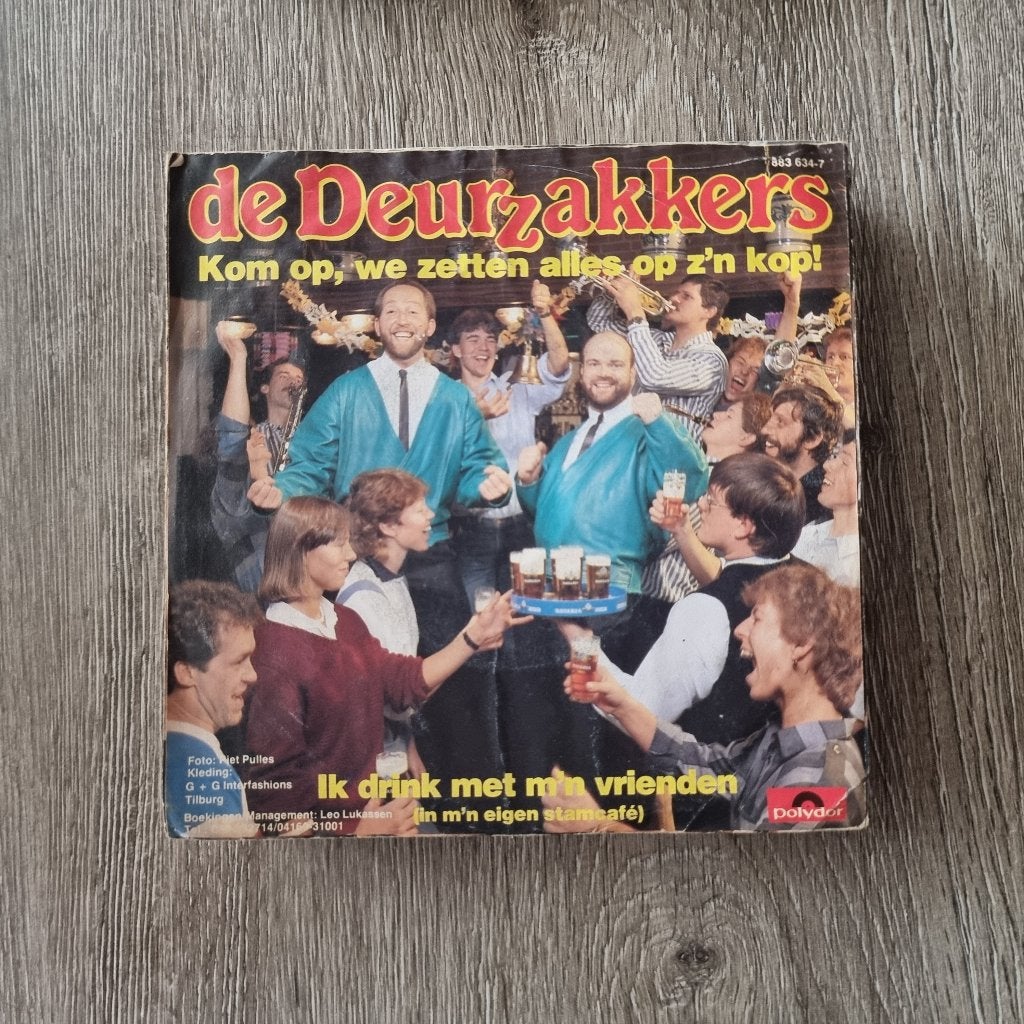 7" De Deurzakkers - Kom op, we zetten alles op z'n kop, CD & DVD, Vinyles Singles, Enlèvement ou Envoi, Utilisé, 7 inch, En néerlandais