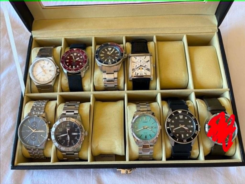 Horlogecollectie te koop | Goede tot uitstekende staat, Handtassen en Accessoires, Horloges | Heren, Staal, Polshorloge, Ophalen of Verzenden