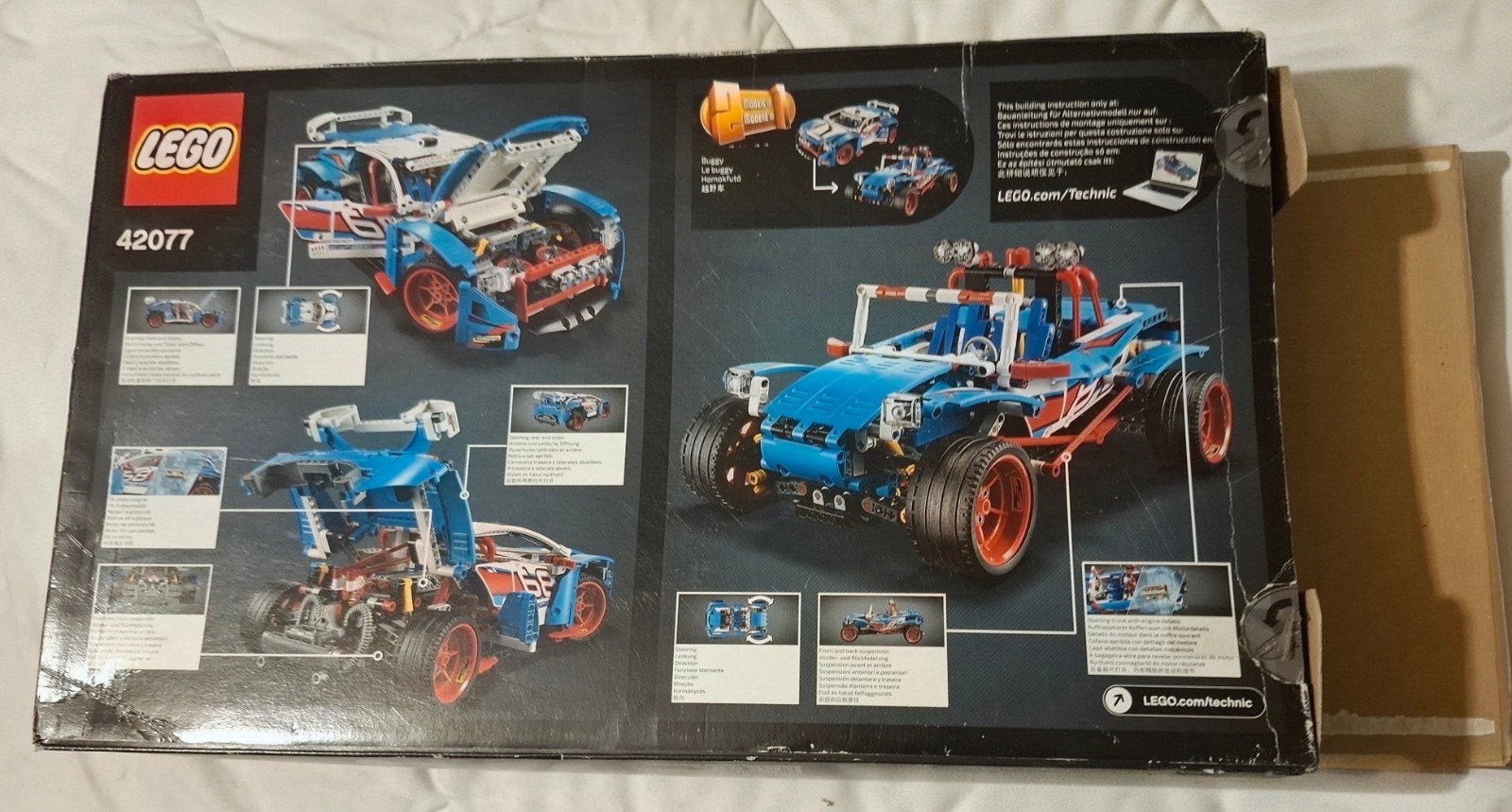 LEGO - TECHNIC - RALLYWAGEN - 42077, Ophalen, Gebruikt, Lego, Complete set