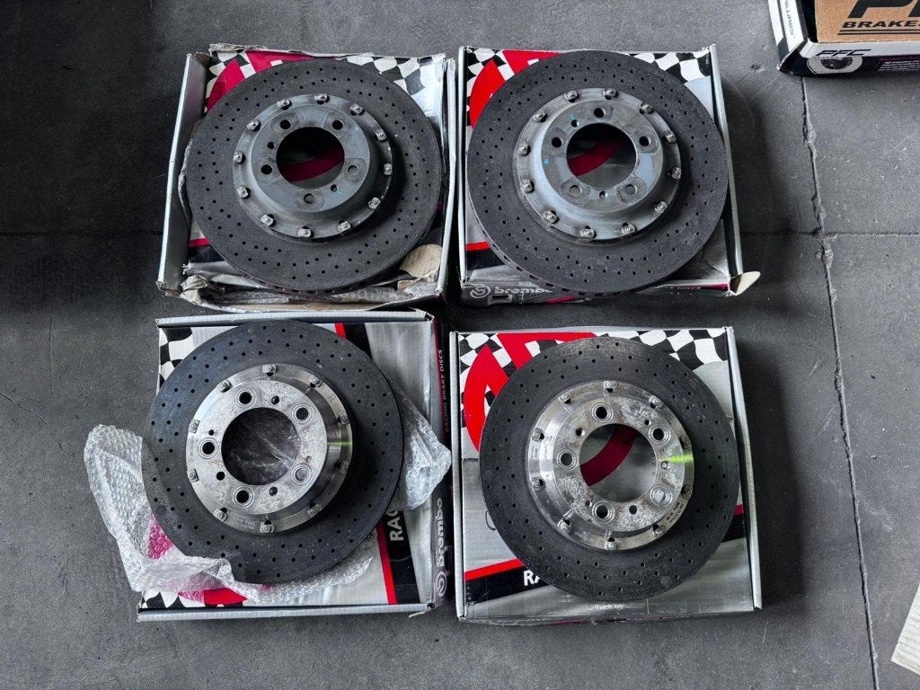 Porsche keramische remschijven set 4, Auto-onderdelen, Ophalen, Gebruikt, Porsche