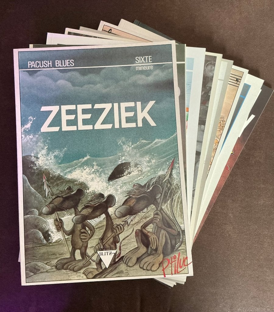 Pacush Blues + Spin-off De Ratten - Ptiluc, Livres, Série complète ou Série, Enlèvement ou Envoi, Utilisé, Europe
