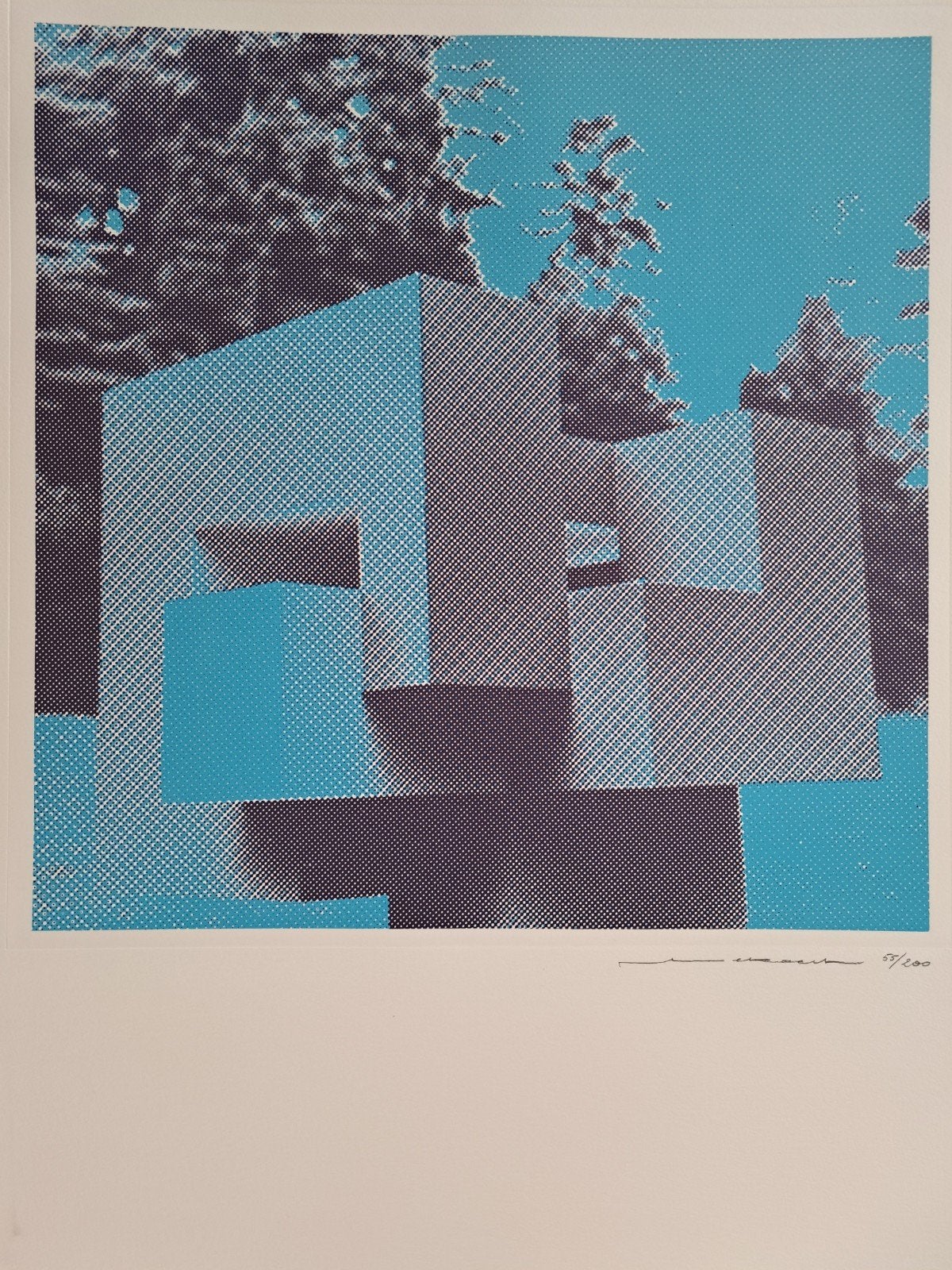 BEKAERT Piet "Geometrie " zeefdruk, Antiquités & Art, Art | Lithographies & Sérigraphies, Numéroté, Enlèvement ou Envoi, Sérigraphie