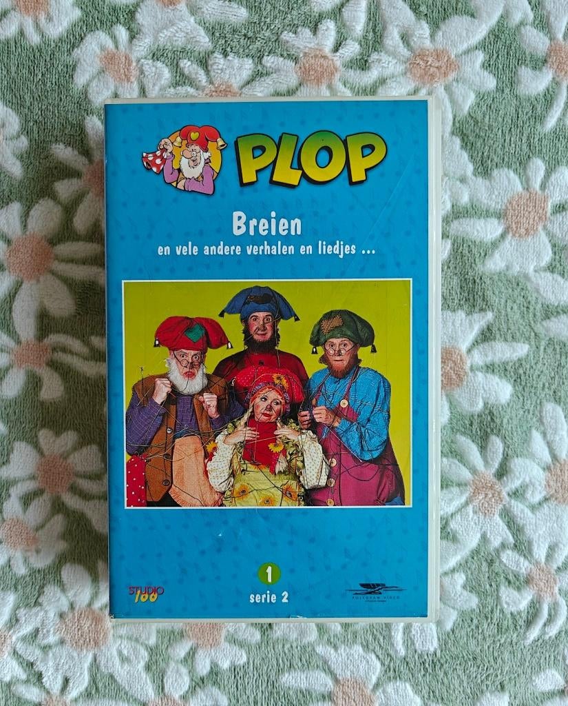 VHS - Plop - Breien - Studio 100 - Ketnet - Vintage - €1, Alle leeftijden, Ophalen, Gebruikt, Nederlandstalig