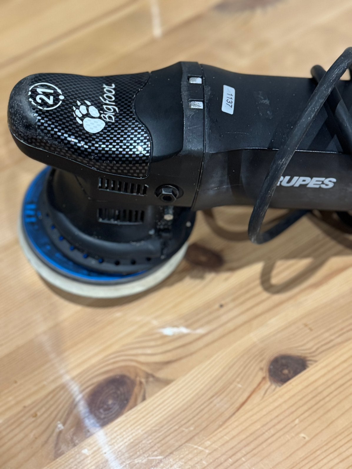 Rupes BigFoot LHR21ES polijstmachine. Te repareren, Doe-het-zelf en Bouw, Gereedschap | Schuurmachines, Ophalen, Gebruikt