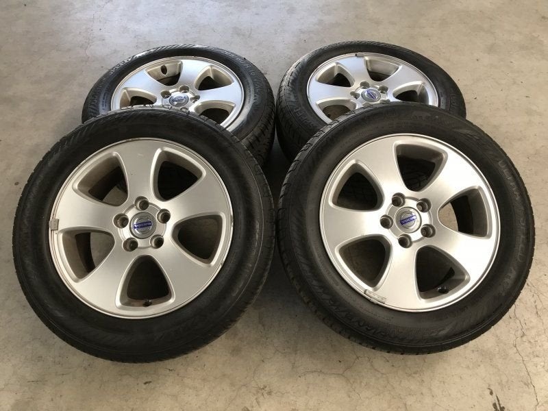 16 inch originele velgen + zomerbanden Volvo V60 V70, Pneus et Jantes, 16 pouces, Pneus été, -