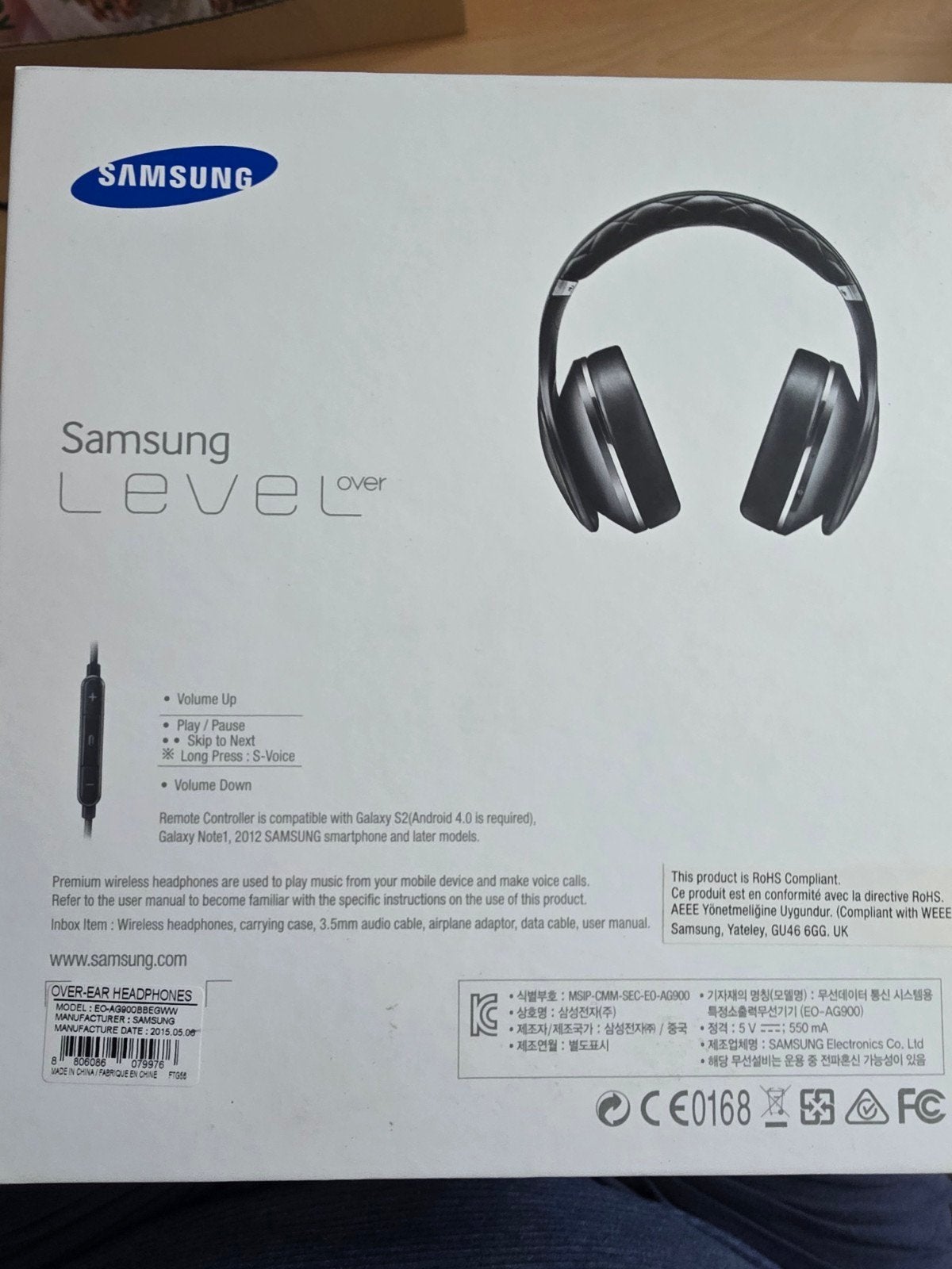 Samsung EO-AG900BBEGWW ongebruikt en in perfecte staat, Audio, Tv en Foto, Hoofdtelefoons, Ophalen, Zwart, Samsung, Bluetooth