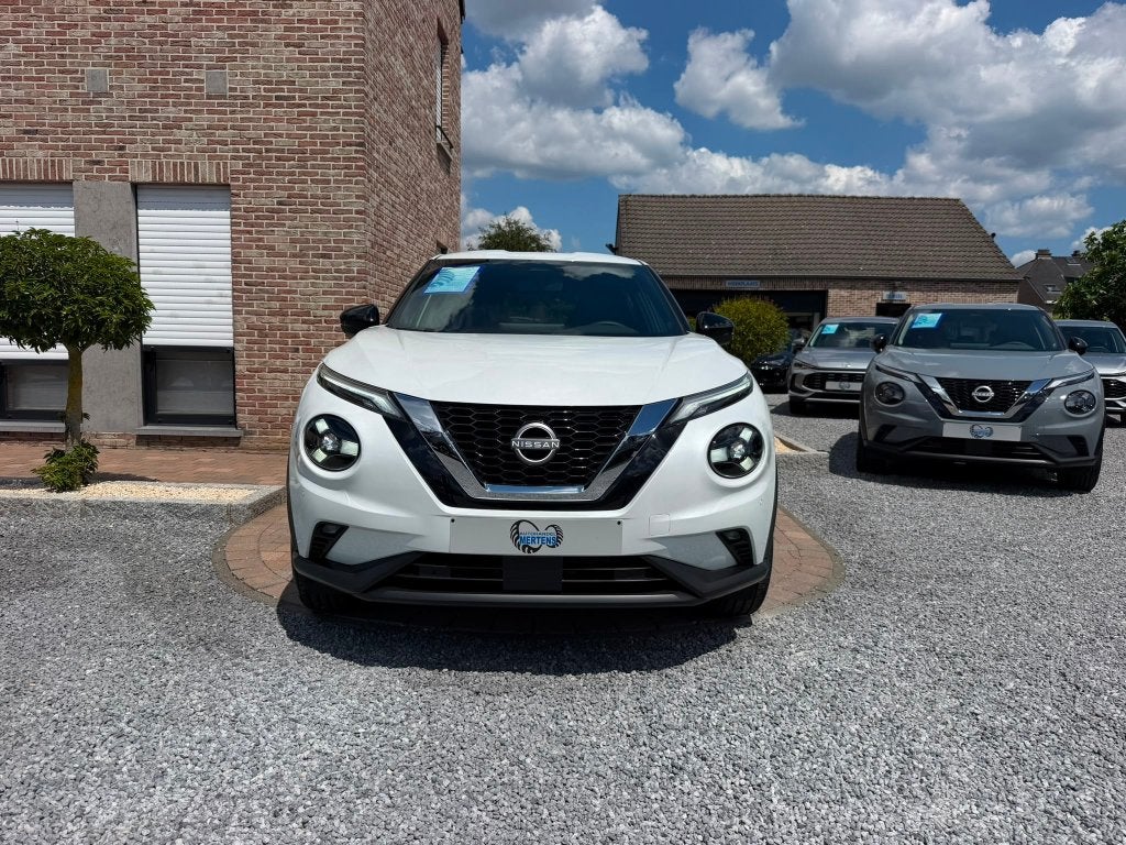Nissan Juke 1.0 DIG-T 114PK DCT N-Connecta + COLD/PACK + GPS, Auto's, Nissan, Automaat, Leder en Stof, Wit, Bedrijf