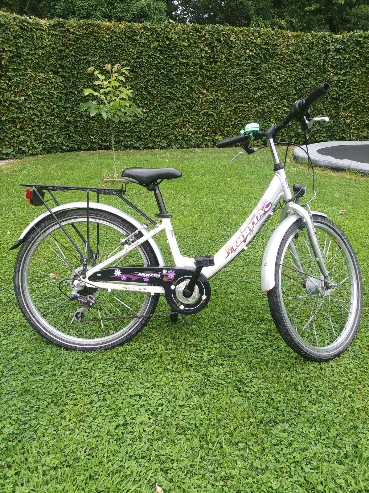 Meisjesfiets 24 inch norta, Fietsen en Brommers, 20 inch of meer, Gebruikt, Velgrem, Versnellingen