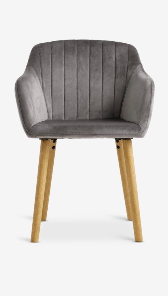 Chaise avec accoudoirs, Gris, Comme neuf, Enlèvement, Cinq, Six Chaises ou plus