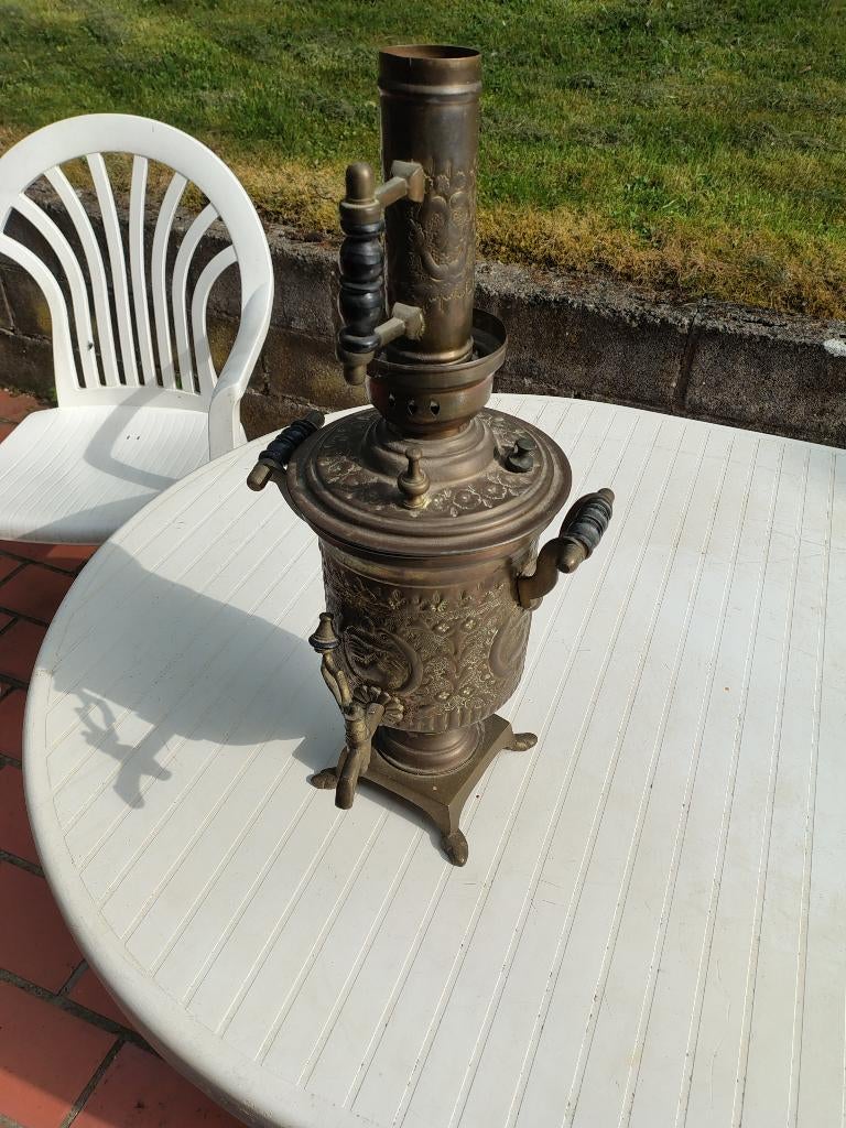 antieke samovar, Antiek en Kunst, Ophalen, Koper