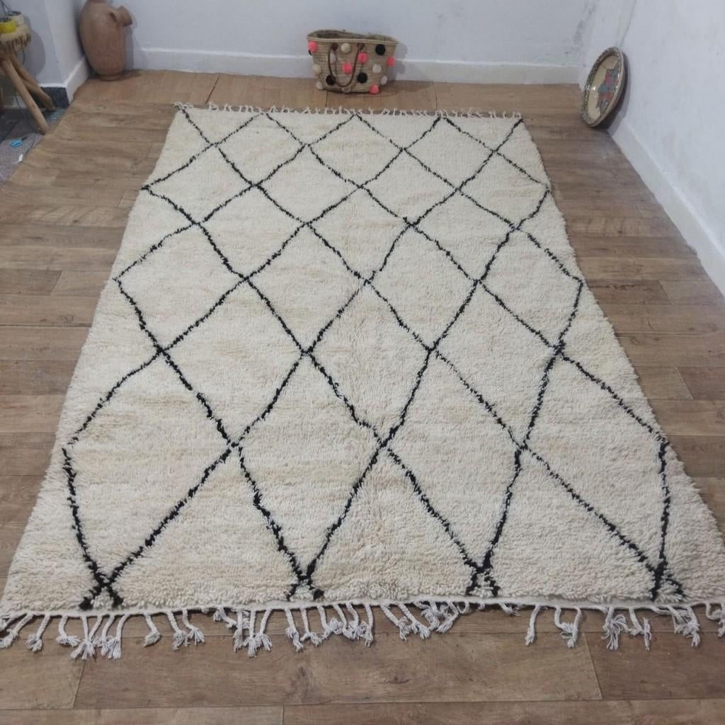 Handgemaakt Beni Ouarain Tapijt 305 x 190 cm, Envoi