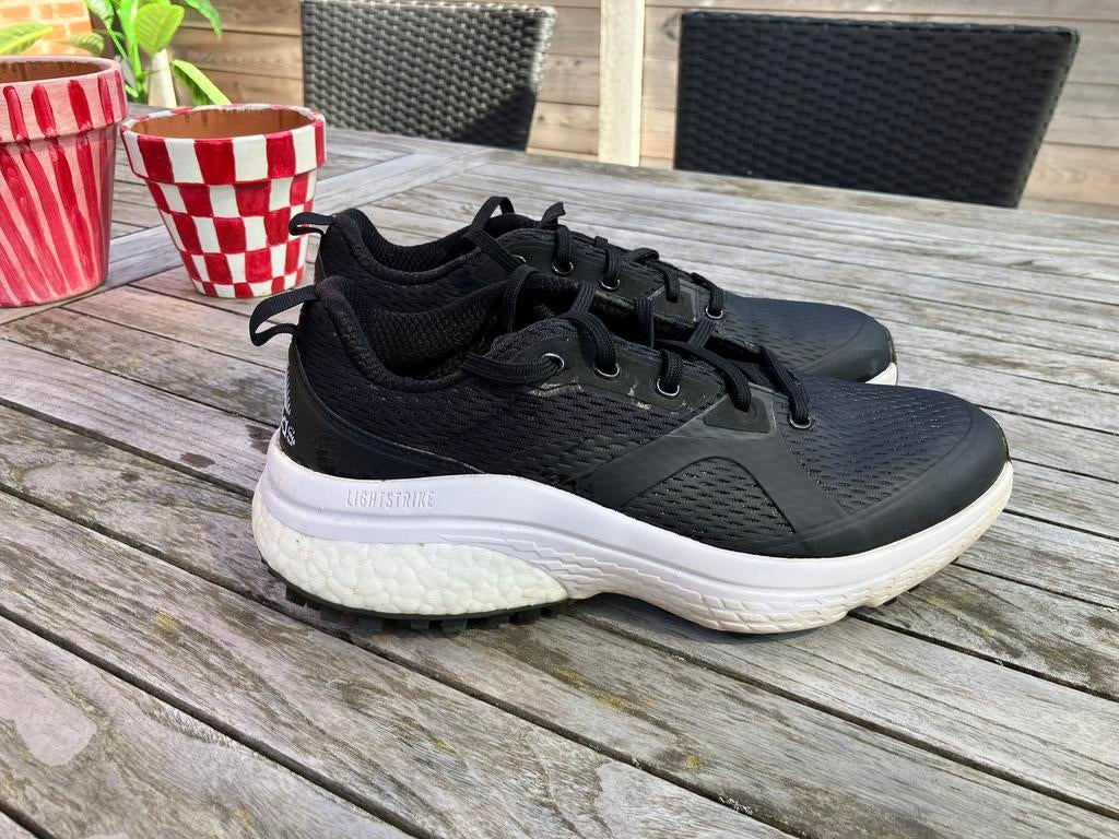 Golfschoenen Adidas, zwart, maat 42, spikeless, Sport en Fitness, Golf, Ophalen, Zo goed als nieuw