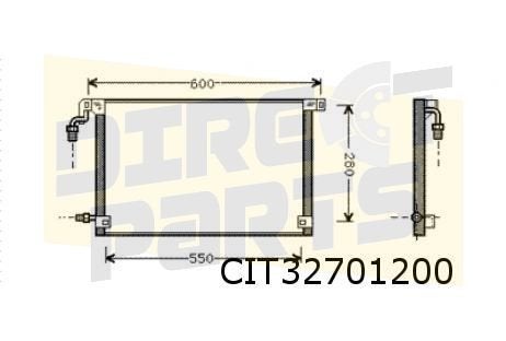 Citroen Saxo I (5/96-8/99) condensor OES! 6455V0, Neuf, -, -, Envoi