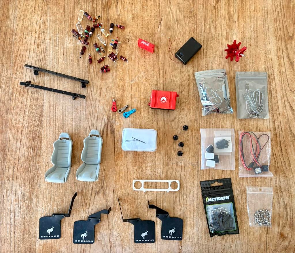 Crawler 1:10 accessoires, Ophalen of Verzenden, Zo goed als nieuw, Schaal 1:10, Auto offroad