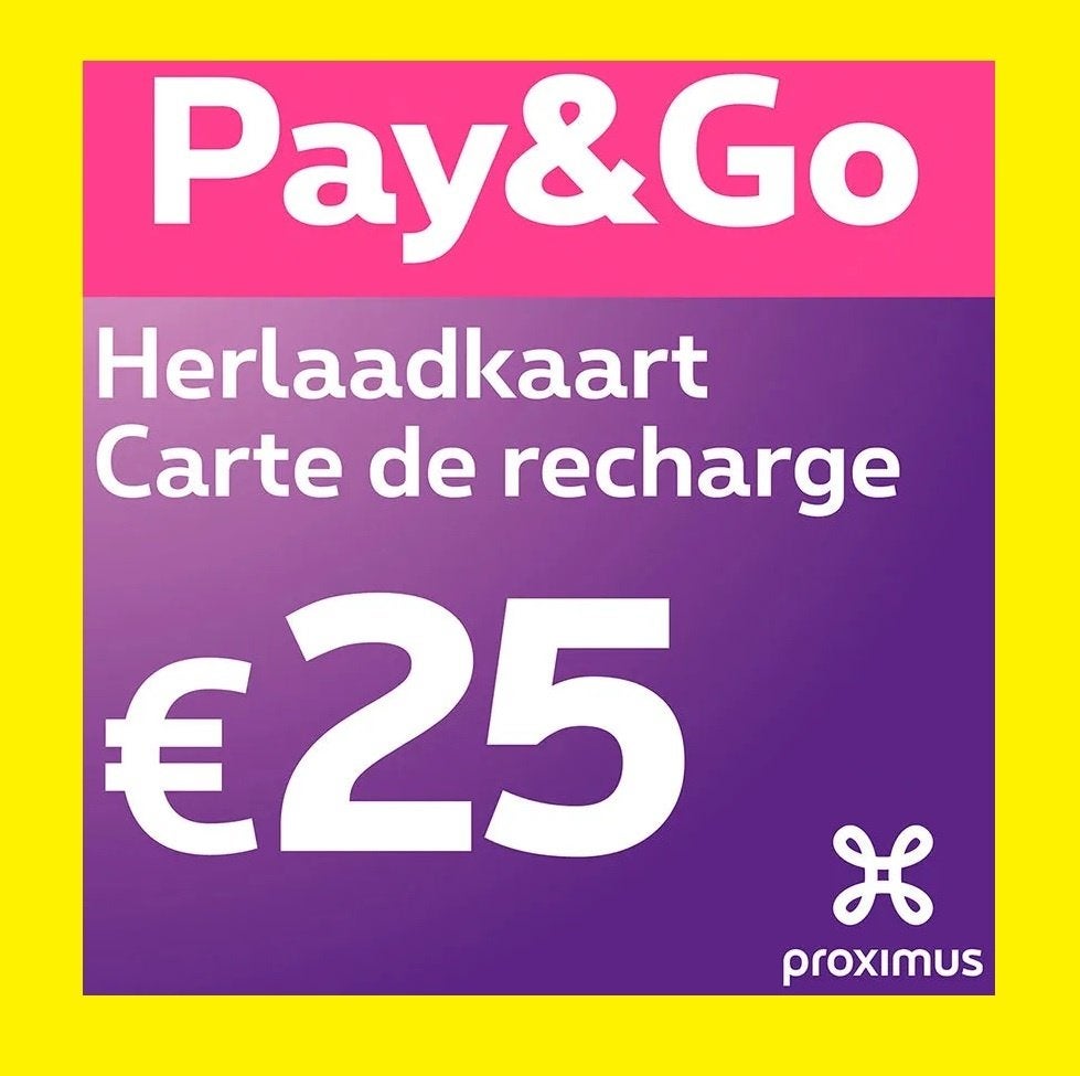 Herlaadkaarten Proximus, Tickets en Kaartjes, Cadeaubon