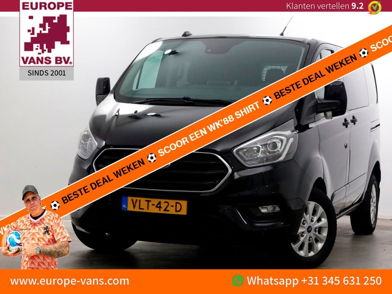 Ford Transit Custom 2.0 TDCI 130pk L1H1 Automaat D.C. Limite, Achat, Entreprise, Carnet d'entretien, 210 g/km