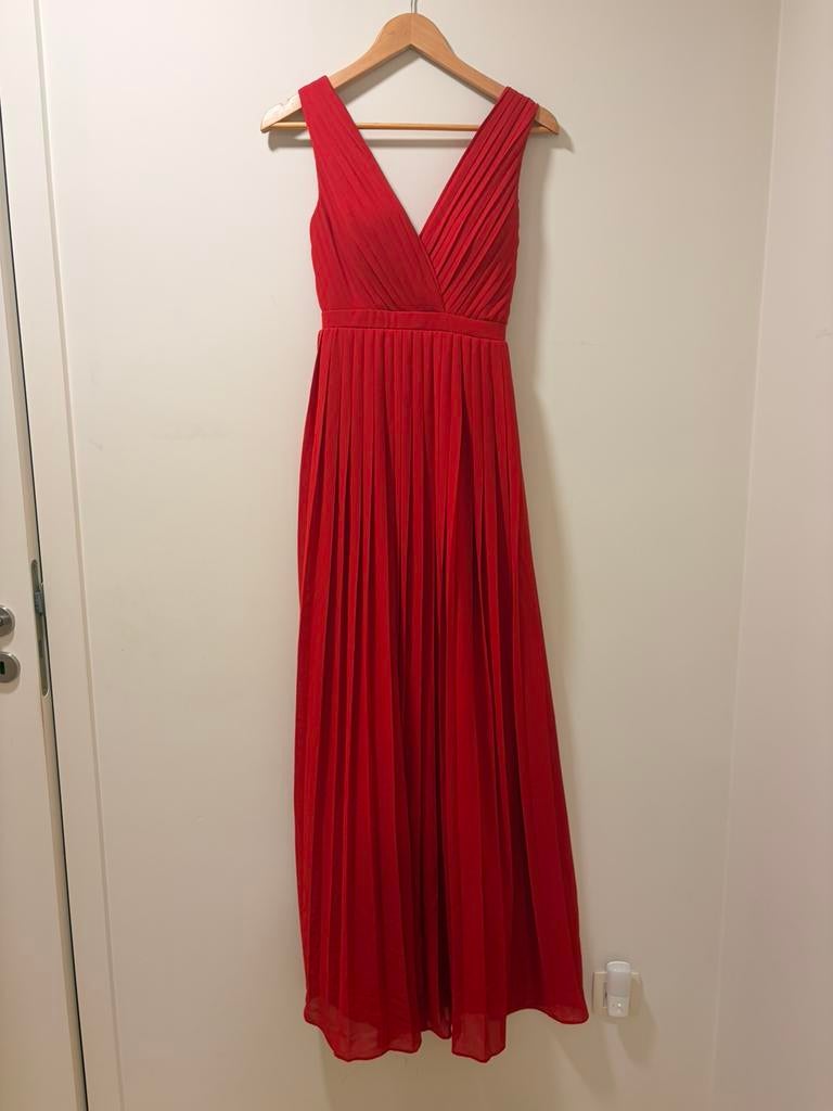 Rood galakleed, maat S, Kleding | Dames, Gelegenheidskleding, Ophalen of Verzenden, Zo goed als nieuw, Maat 36 (S), Rood