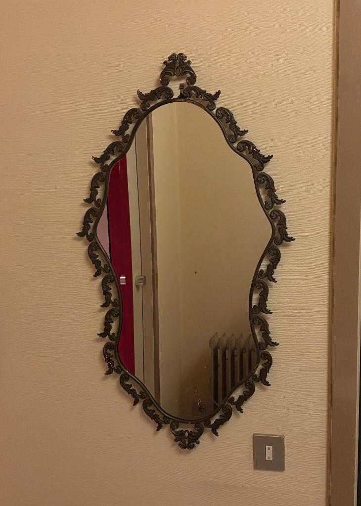 Miroir style ancien, Antiquités & Art, Enlèvement, Autres formes, Moins de 50 cm, Moins de 100 cm