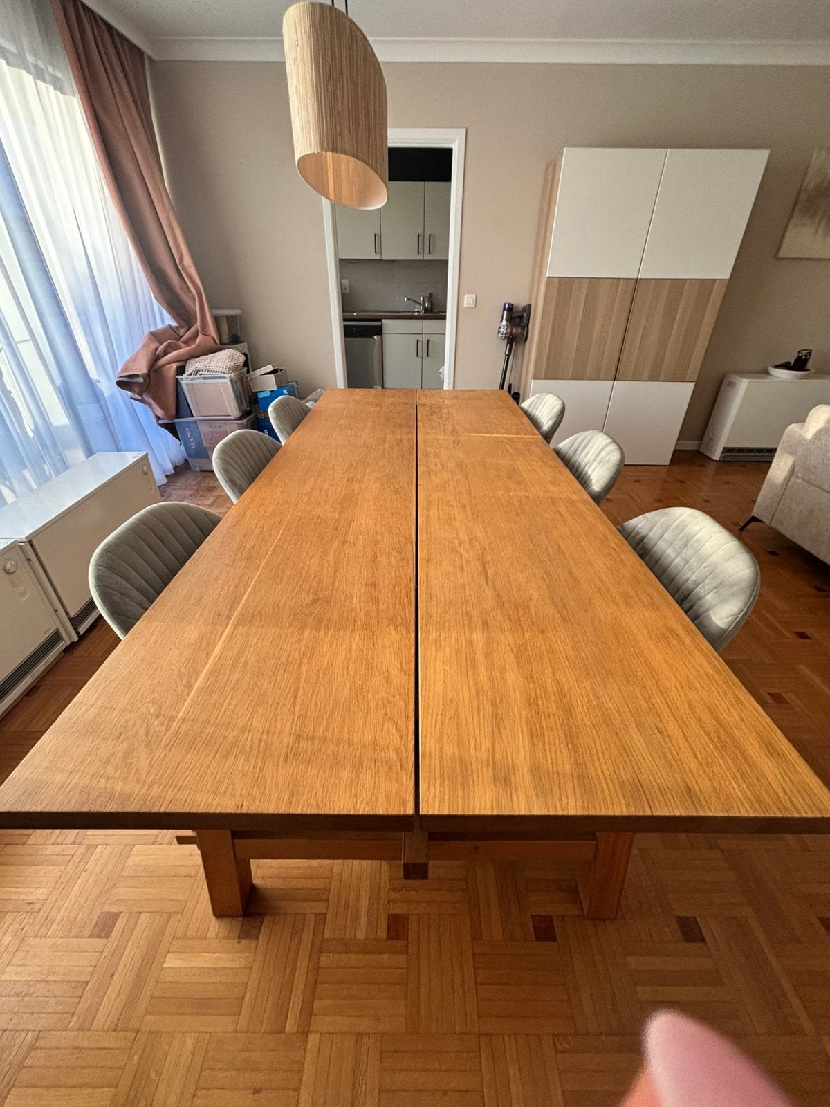 Table de salle à manger en bois, Maison & Meubles, Enlèvement, Comme neuf