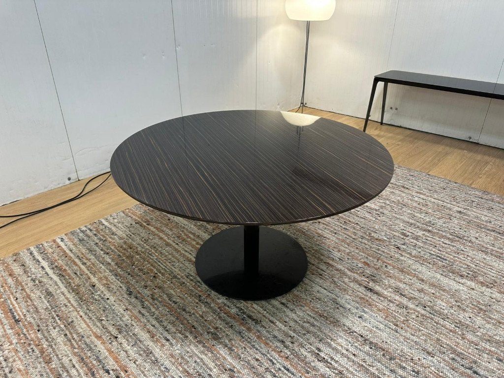 Minotti Bellagio Tafel | NP: €6.500, Overige houtsoorten, Rond, Ophalen of Verzenden, Zo goed als nieuw