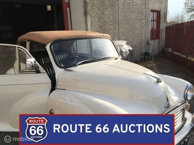 Morris Minor 1000 Convertible | Route 66 Auctions, Overige merken, Zwart, Bedrijf, Handgeschakeld