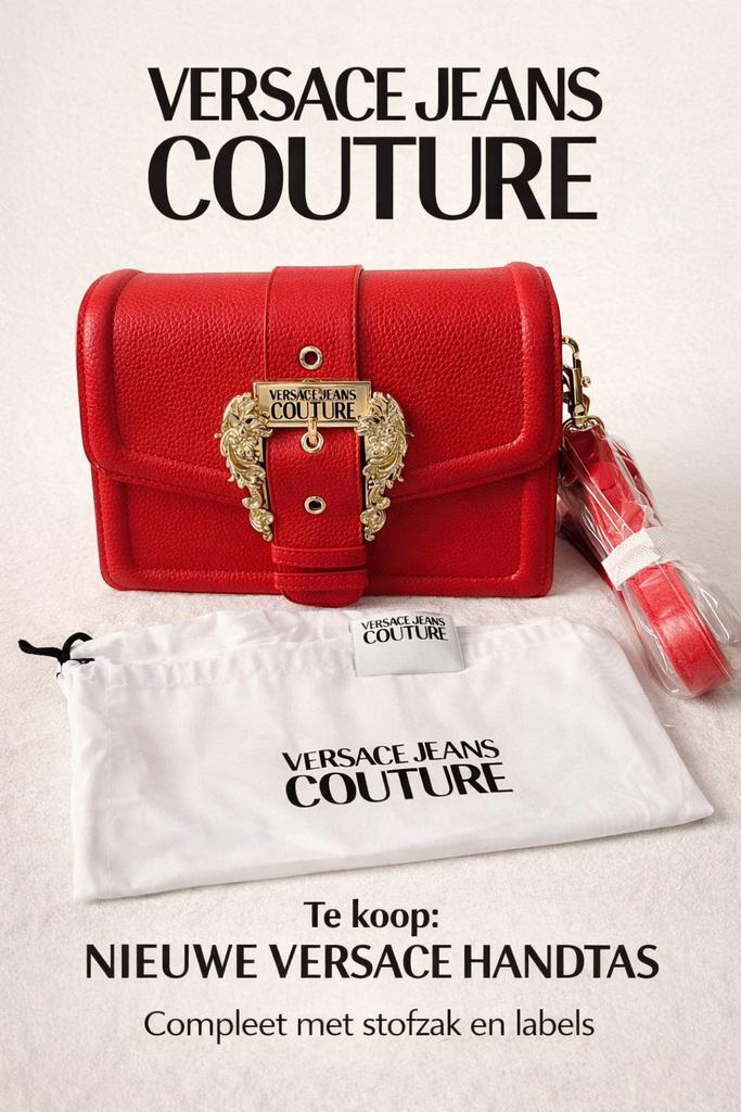 Versace handtas rood nieuw, Handtassen en Accessoires, Tassen | Damestassen, Ophalen of Verzenden, Zo goed als nieuw, Rood, Handtas