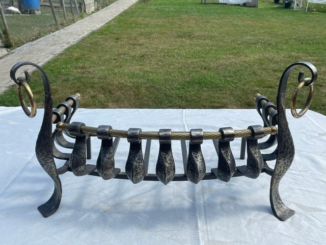 smeedijzeren houten mand, Huis en Inrichting, Haarden, Ophalen, Gebruikt, Houthaard