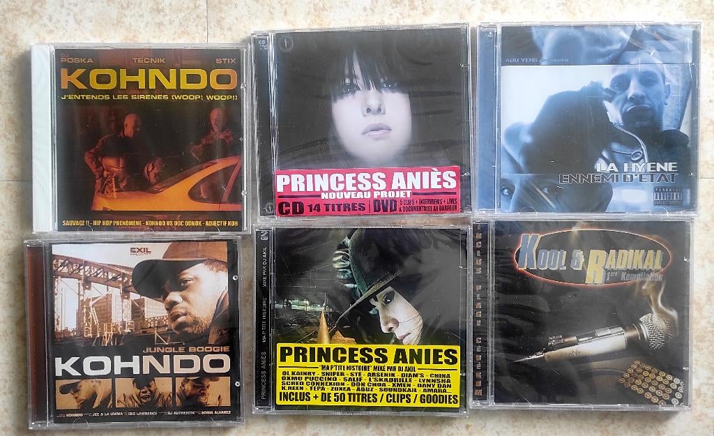 Lot 25 CD's Franse rap nieuw verzegeld/niet verzegeld, Cd's en Dvd's, Verzenden, 2000 tot heden, Nieuw in verpakking