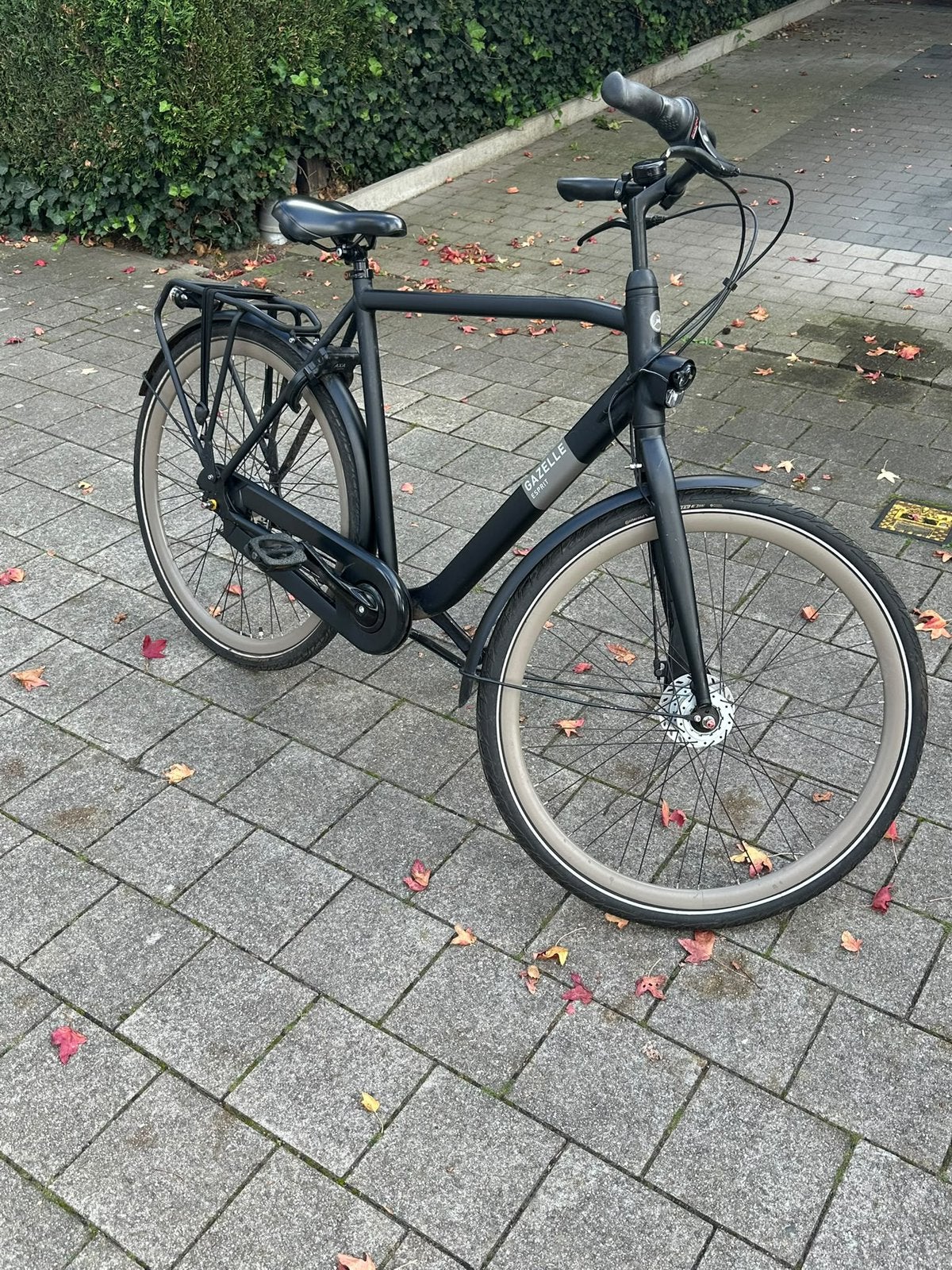 Gazelle Esprit stadsfiets zwart, Vélos & Vélomoteurs, Vitesses, Frein à tambour, 57 à 61 cm, Enlèvement