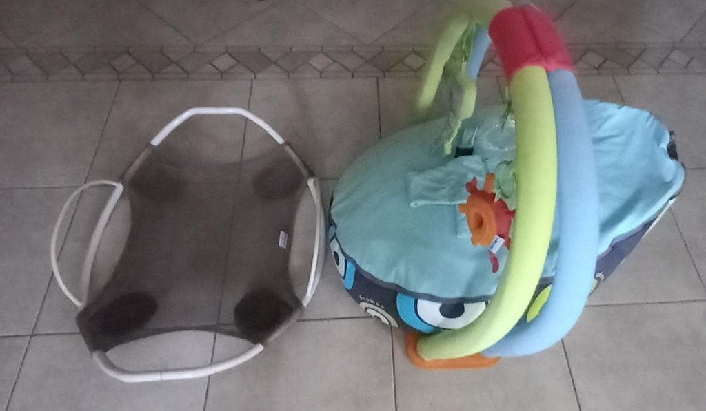 babyzitje Doomoo seat + seat swing + speelboog, Ophalen of Verzenden, Gebruikt
