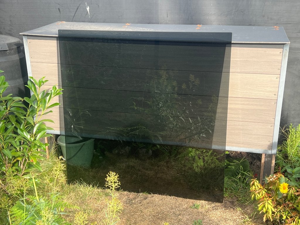 Glazen tafelblad, Huis en Inrichting, Tafelonderdelen, Ophalen, Gebruikt, Vierkant, Glas