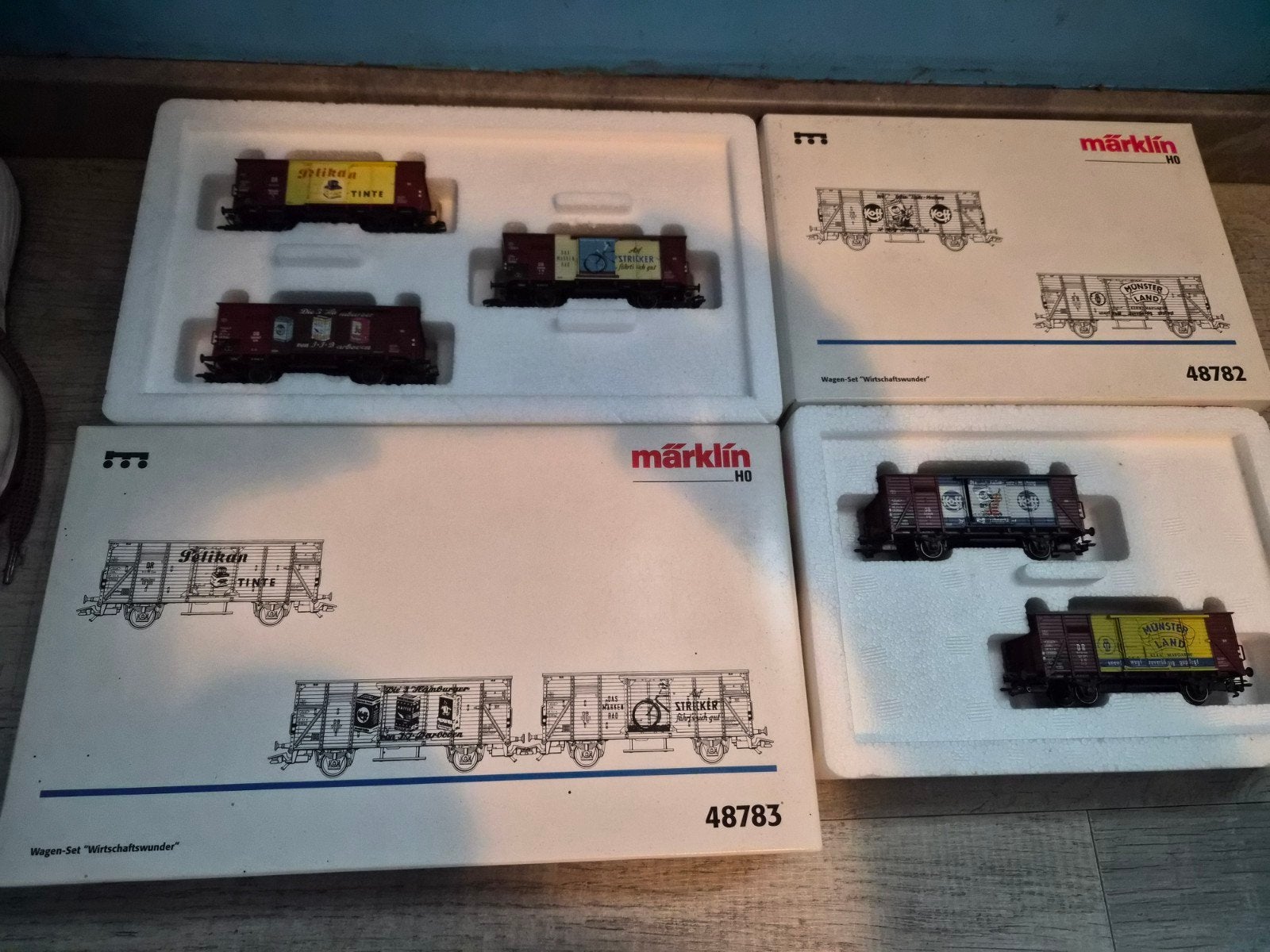 Marklin 48782 en 48783 doos, Wisselstroom, Wagon, Ophalen of Verzenden, Zo goed als nieuw