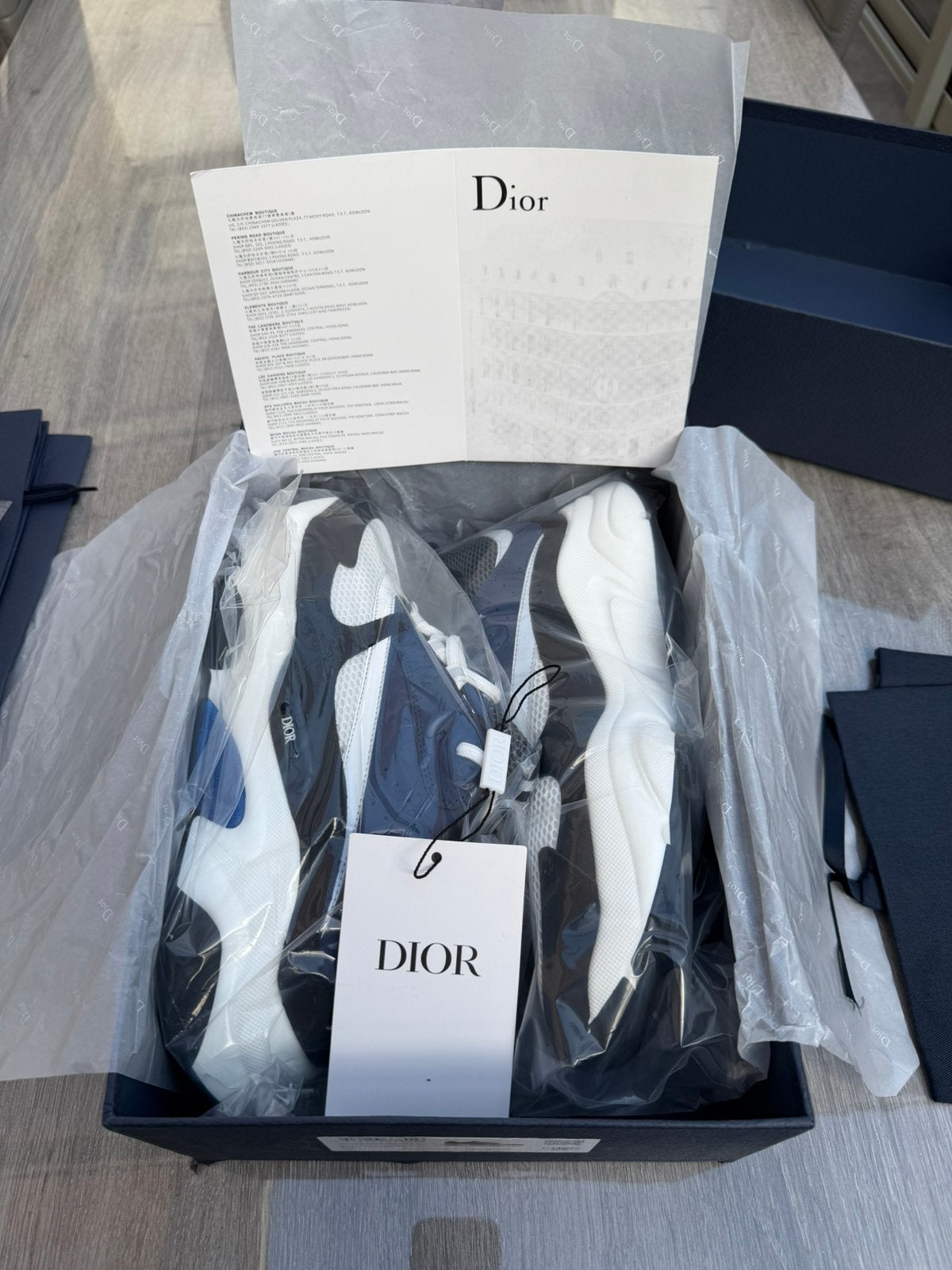 Dior B22 calf mesh   Maat 44. Nieuw!, Blauw, Nieuw, Ophalen of Verzenden, Sneakers