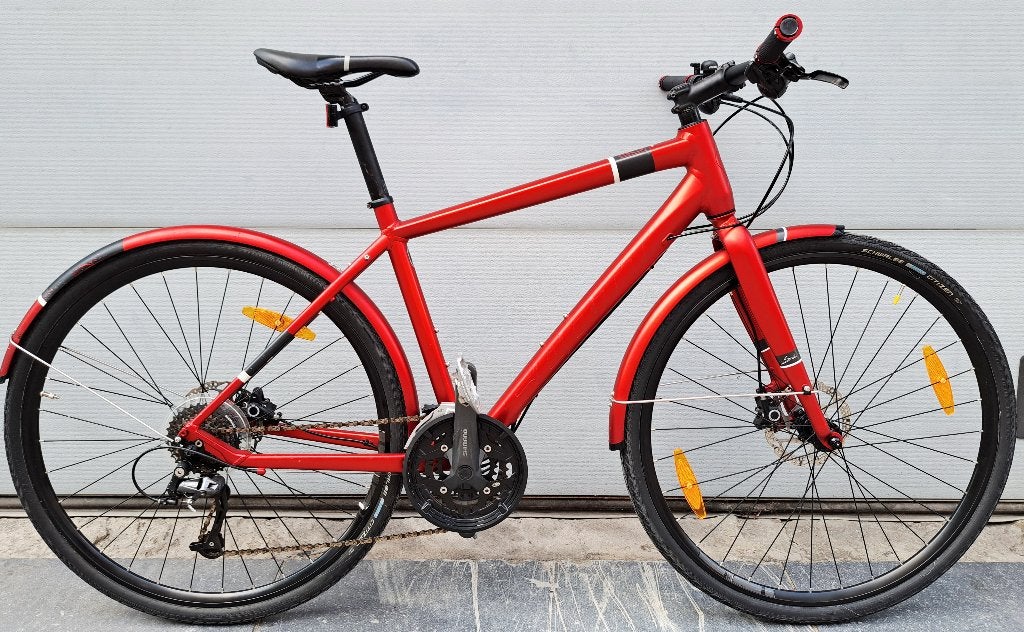 Trekking bike Scott Sub30 état Nickel prix450€048981/3734, Vélos & Vélomoteurs, Frein à main, Comme neuf, Enlèvement, Frein à disque