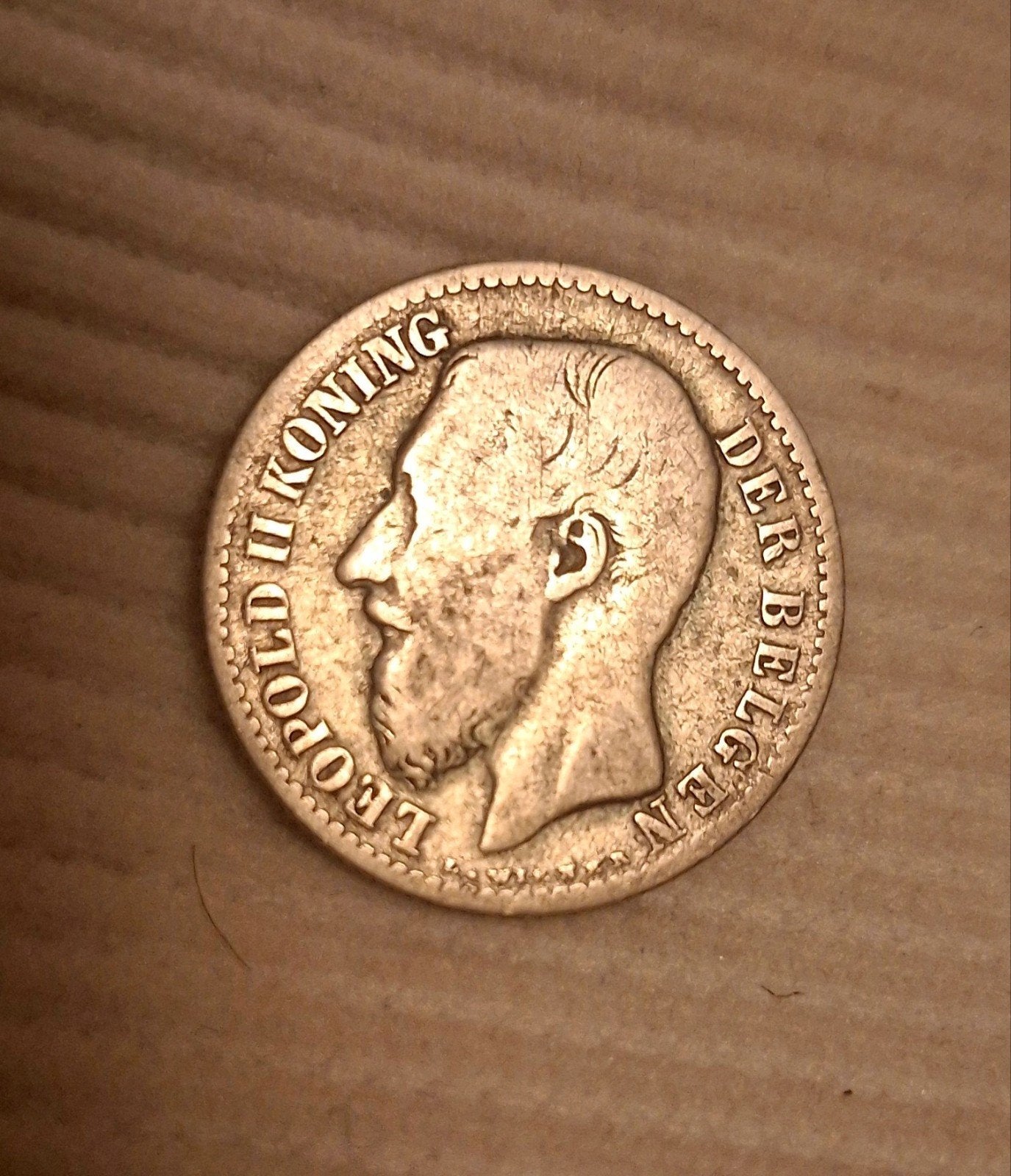 Zilver- 1 fr. 1887 Leopold II, Ophalen of Verzenden, Zilver, Zilver