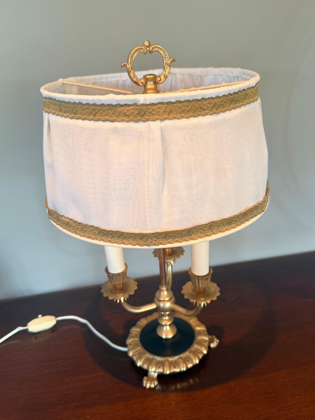 Klassieke bouillotte lamp in zeer mooie vintage staat, Ophalen