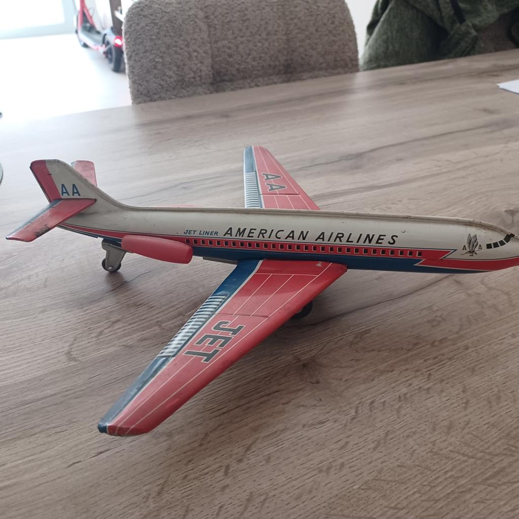Ancien jouet en étain, avion, American Airlines, Japon, Enlèvement ou Envoi