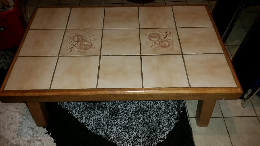 Table basse en bois en bon état, Enlèvement, Utilisé, Rectangulaire, Chêne