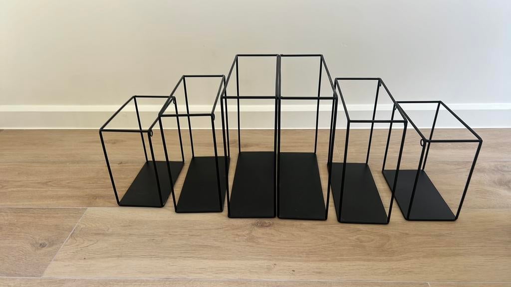 Ophangset van 6, Maison & Meubles, Accessoires pour la Maison | Étagères pour CD & DVD, Enlèvement, Comme neuf