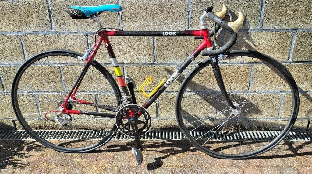 Vélo de route Vintage LOOK Carbone & Composants Premium, Vélos & Vélomoteurs, Autres marques, Enlèvement, Utilisé, Hommes